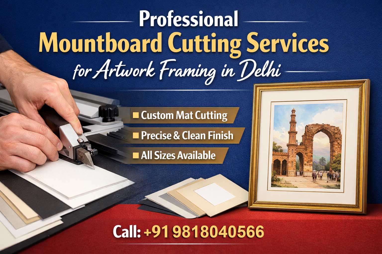 Professional Mountboard Cutting Services for Artwork Framing